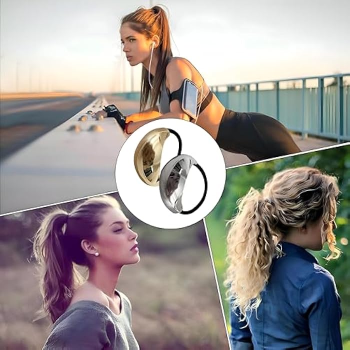 Hair Accessories - Secure Your Style with Elastic Metal Hair Ties, Perfect Ponytail Cuffs for Women, Easy to Use and Durable for Daily Wear and Special Occasions (Model4) - Image 5